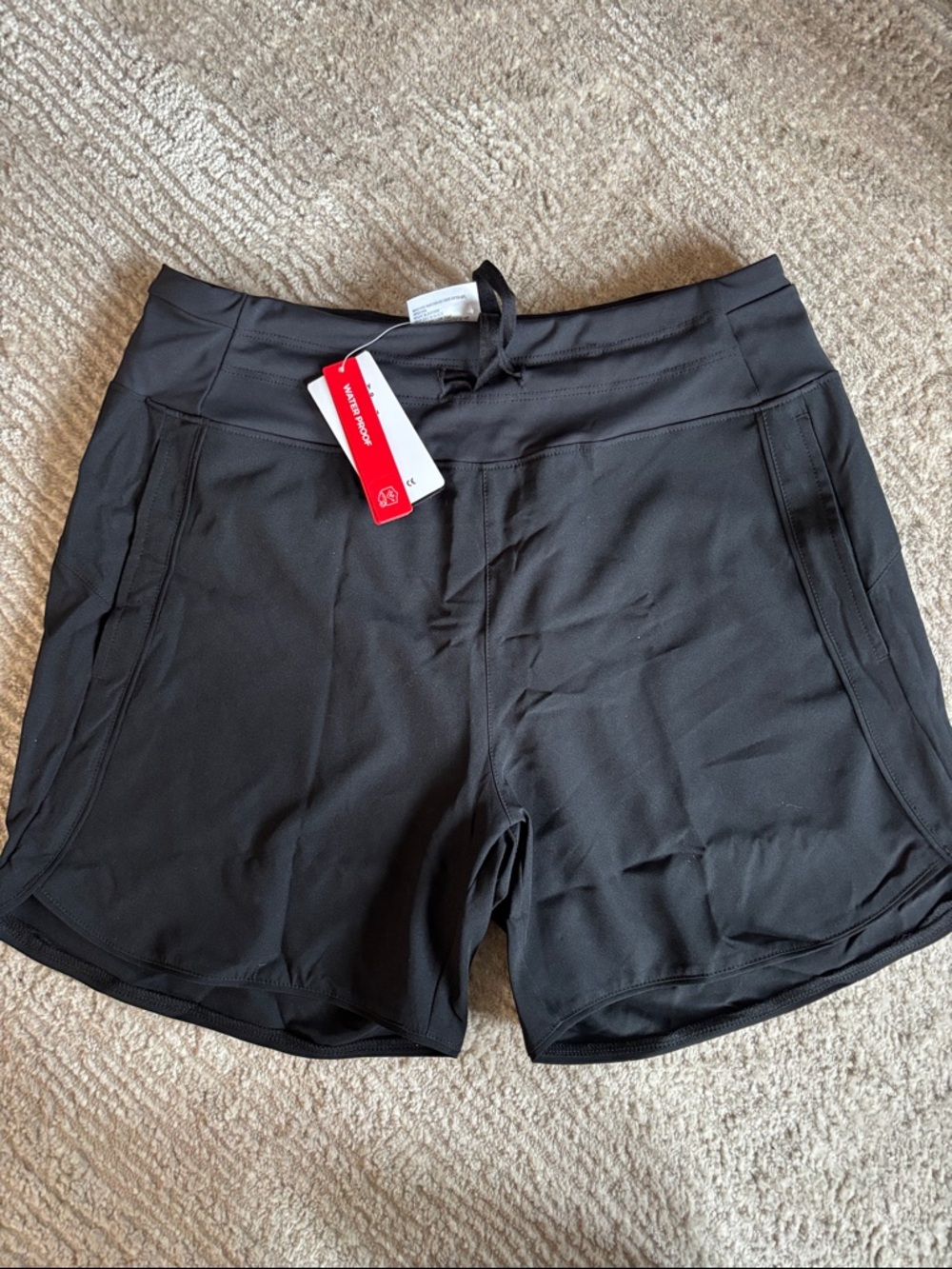 Baleaf Black Women's Performance Athletic Shorts with Drawstring